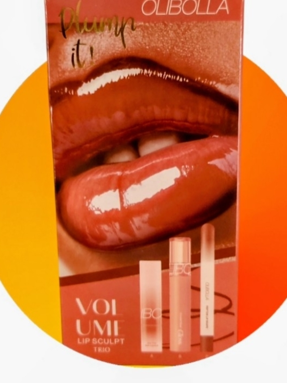 Volume Lip Sculpt Trio — Warm Brown Gloss Plumping Lipstick